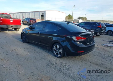 2014 Hyundai Elantra Sport из США, поврежденный, VIN KMHDH4AH3EU080928